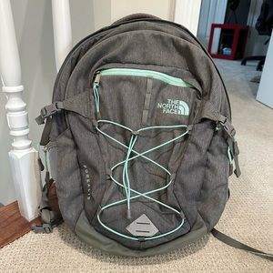 North Face Borealis backpack - grey and teal